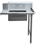 Zanduco 30" x 36" Right Side Soiled Dish Table with Sink