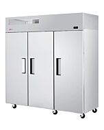 Turbo Air ER72-3-N-V E-Line 78" Solid Three Door Reach-In Refrigerator