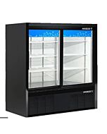 HABCO ESM14SL48HC 47" Impulse Double Sliding Glass Door Refrigerated Display - 115V, 0.25HP