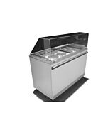 Celcold CF41EFG 41'' Curved Glass Food Guard for CF41ESG Commercial Ice Cream Display Freezer Cabinet