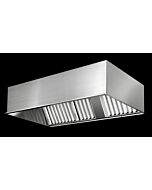 Fast Kitchen Hood PS-LP-SSH Wall Type Commercial Exhaust Hood for Low Ceiling Kitchens