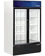 HABCO SF46HCBXM 47.5" Two Glass Swing Door Merchandiser Freezer - 115V, 1HP