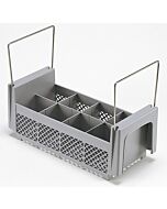 Cambro 8FB434151 8 Compartment 1/2 Size Flatware Basket with Handles