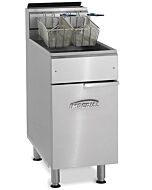 Imperial IFS-75 Tube Fired Floor Fryer 75 lb. Capacity Natural Gas or Liquid Propane - 175,000 BTU