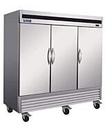 Ikon IB81R - 81" Three Door Reach-In Refrigerator - 61 Cu. Ft.