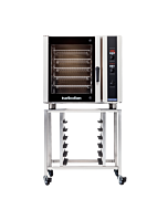 Turbofan E35D6-26/SK35 Full Size Digital/Electric Convection Oven on a Stainless Steel Stand