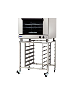Turbofan E27M2/SK2731U 32" Full Size Sheet Pan Manual / Electric Convection Oven on a Stainless Steel Stand