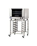 Turbofan E27M3/SK2731U 32" Full Size Sheet Pan Manual/Electric Convection Oven on a Stainless Steel Stand