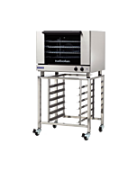 Turbofan E28M4/SK2731U 32" Full Size Sheet Pan Manual/Electric Convection Oven on a Stainless Steel