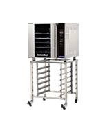 Turbofan E32D5/SK32 29" Full Size Sheet Pan Digital Electric Convection Oven On a Stainless Steel Stand