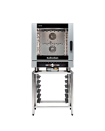 Turbofan EC40D7/SK40A Full Size 7-Tray Digital/Electric Combi Oven on a Stainless Steel Stand, 208V/240V, 60Hz