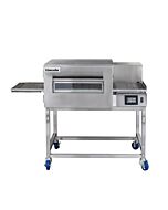 Lincoln 1180-FB1 Single Impinger II 1100 Series Express Conveyor Oven Package include One Oven, Fastbake Setup, Take-off Shelf and High Stand with Casters 