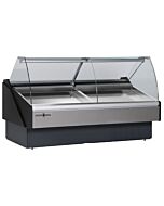 Hydra-Kool KFM-SC-80-R 77.5" Curved Glass Refrigerated Seafood Display Case