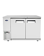 Atosa MBB59GR 58" Solid Two Door Back Bar Refrigerator