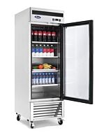 Atosa MCF8705GR 27" Bottom Mount Single Glass Door Reach In Merchandiser Refrigerator