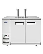 Atosa MKC58GR 58'' Stainless Steel Keg Cooler with 2 Dual Tap Towers
