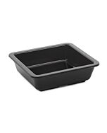 GET ML-122-BK Milano™ 6 oz. (8 oz. Rim-Full), 4.75" Square Side Dish, 1"   Deep - 12/case