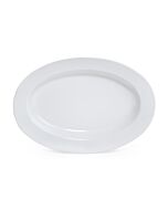GET ML-14-W Milano™ 17" x 12" Oval Platter, 1.5" Deep - 6/case