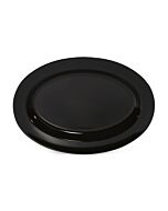 GET ML-15-BK Milano™ 18" x 13" Oval Platter, 1.75" Deep - 6/case
