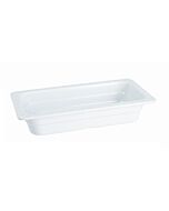 GET ML-17-W GN Melamine Food Pans 12.75" x 7" Third Size Insert Pan, 2.5" Deep - 3/case