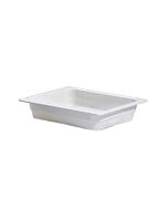 GET ML-18-W GN Melamine Food Pans 12.5"x 10.25", 1/2 Size Insert Pan, 2.5"Deep - 3/case