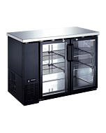 New Air NBB-48-SG-N 49" Two-Glass Door Back Bar Refrigerator with 339L Capacity - 115V, 1/5HP