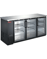 New Air NBB-72-SG-N 72" Two-Glass Door Back Bar Refrigerator with 612L Capacity - 115V, 1/4HP