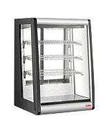 New Air NCD-24-CD 24" Countertop Refrigerated Display Case with Two Rear Doors and 146L Capacity - 110-120V, 190W