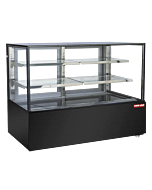 New Air NDC-71-SG 71" Square Glass Floor Refrigerated Display Case with 830L Capacity - 115V, 960W