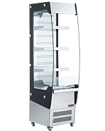 New Air NOM-19-S 19" Grab-and-Go Open Merchandiser Refrigerated Self-Serve Display Case with 220L Capacity - 220-240V, 1135W