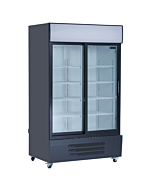 New Air NGR-115-S 54" Two Sliding Glass Door Reach-In Refrigerator Merchandiser with 1150L Capacity - 115V, 920W