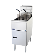 Pitco SG18S Floor Fryer 75 lb. Capacity Natural Gas or Liquid Propane - 140,000 BTU