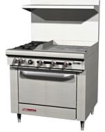 Southbend S36D-1G  S-Series Range 4 Burners - 165,000 BTU