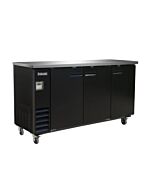 Celcold-CBB72B 73" Black Back Bar - 17.26 Cu.Ft.