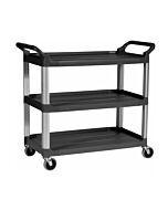 Rubbermaid RCP‐4091‐00‐BLA Xtra™ Utility Cart Open Sided 300 lb. Capacity - Black