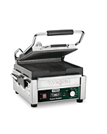 Waring WPG150T Panini Perfetto® Compact Ribbed Panini Grill with Timer, 9.75" x 9.25",120V/1800W