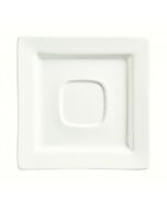 World Tableware - Slate 5 7/8" Square Saucer W/Well Ring, 36 / case  SL-2