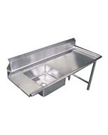 Zanduco 60"   Right Side Soiled Dish Table with Sink