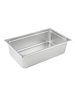 Winco Anti-Jam Stainless Steel Steam Table Pan - Full Size, 6" Deep