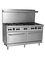 Vulcan SX60F-10B 60" 10 Burner Gas Range with 2 Standard Oven 358,000 BTU