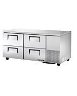 True TUC-67D-4-HC 67" 4-Drawer Undercounter Refrigerator with 4 Drawers