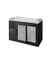 True TBR48-RISZ1-L-B-11-1 48" Sliding Glass 2-Door Single Zone Back Bar Refrigerator