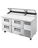True TPP-AT-67D-4-HC 67" Four Drawer Refrigerated Pizza Prep Table