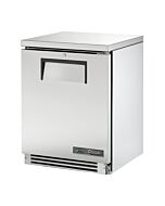 True TUC-24-HC 24" Single Solid Door Undercounter Refrigerator with 5.5 cu.ft. Capacity - 115V - CA