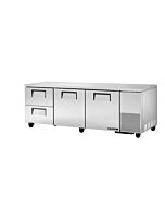 True TUC-93D-2-HC 93"  Deep Undercounter Refrigerator With 2-Door And 2-Drawer