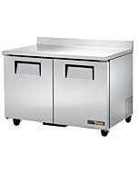 True TWT-48-HC 48" 2-Door Worktop Refrigerator