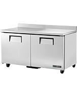 True TWT-60F-HC 60" Two Door Worktop Freezer - 15.5 cu. ft.