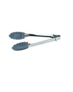 Winco 7" Utility Tong W/ Rubber Head, Black     UT-7K