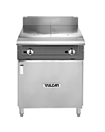 Vulcan V224HB V Series 24" 2 Hot Top Gas Range with Cabinet Base and 60,000 BTU - Natural Gas/Liquid Propane
