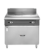 Vulcan V236HB V Series 36" 2 Hot Tops Gas Range with Cabinet Base and 60,000 BTU - Natural Gas/Liquid Propane